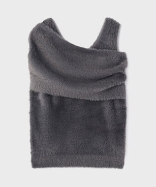 GRACE CONTINENTAL オフタートルニットトップ グレー