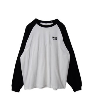 WEGO 【ユニセックス着用ITEM】ラグラングラフィックBIG　T（LS） ブラック