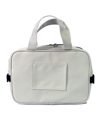 +RING 【プラスリング】傘生地を使用したボストンバッグ  waterproofed mini boston bag WHT Sr.404 白～オフホワイト