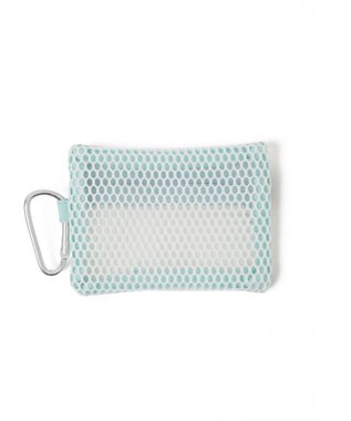 WEGO メッシュ配色ポーチ ホワイト