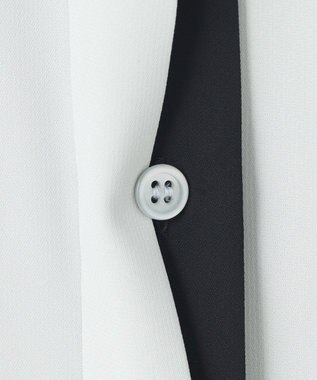 ICB L 【人気のため新色追加・接触冷感・UVケア・速乾・洗える】BackSatinAmunzen 5分袖バンドカラーブラウス アッシュブルー系