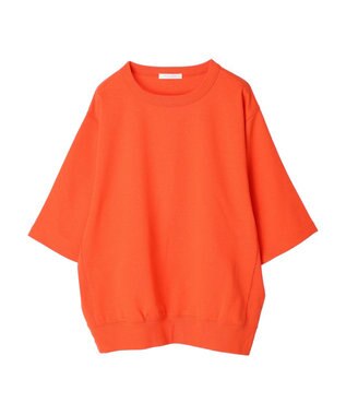 Green Parks コットンＵＳＡミニ裏毛七分袖トレＴＥＥ Orange