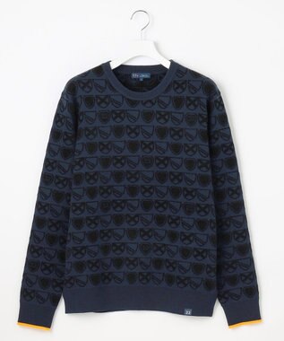 23区GOLF 【MEN】エンブレムジャカードセーター ネイビー系5