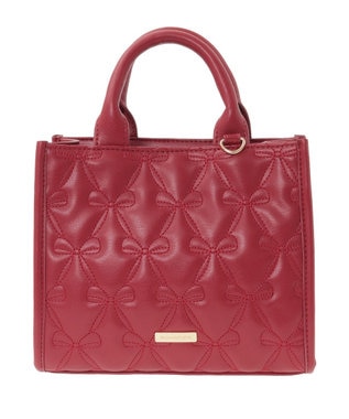 スカーフ付きリボンキルティングスクエアトート / Maison de FLEUR