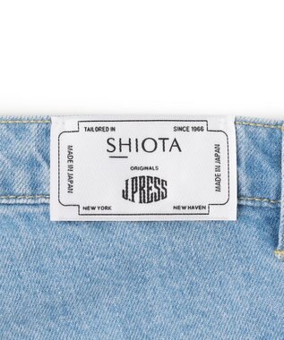 J.PRESS MEN 【J.PRESS ORIGINALS】SHIOTA 5 Pocket Piped Stem Denim Pants / Japan Made サックスブルー系