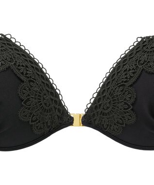 BRADELIS New York 【NuBra / ボリュームアップ】パテッドヌーブラ ノクターンレース  蒸れにくい バックレス コレクション デザインヌーブラ 正規品 ブラック