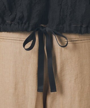 23区 S 【GOLD LABEL】シアーリンクル ブラウス ブラック系