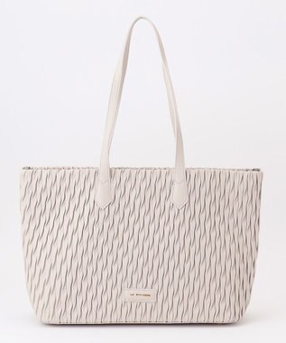 LA BAGAGERIE ランダムプリーツトートバッグ アイボリー
