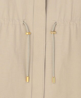 自由区 S コットンナイロンタッサースタンドカラー コート ベージュ