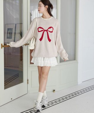 WEGO グラフィックニットBIGプルオーバー 柄5