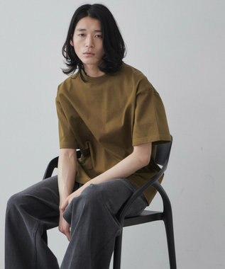 WEGO 【ユニセックス着用アイテム/綿100%/SMLXLサイズ展開】シルキーリッチヘビーコットンT カーキ