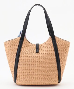 ANY SIS スカーフ付き カゴバッグ ナチュラル