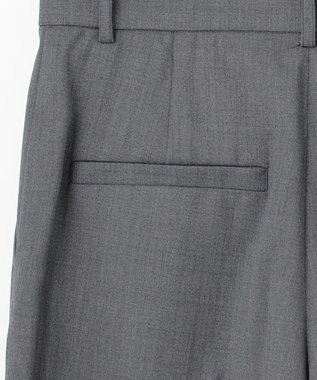 自由区 L 【カタログ掲載・洗える】TWラチネストレッチワイド パンツ グレー