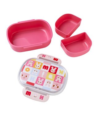 MIKI HOUSE HOT BISCUITS パズルブロックシリーズ ランチグッズギフトセット【BOX付き】 ピンク