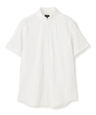 JOSEPH HOMME リネンストレッチブロード ウィングカラー半袖シャツ ホワイト系