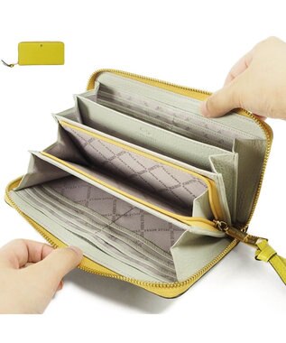 PELLE BORSA ラウンドファスナー長財布 Reinette Goods レネットグッズ 4743 イエロー