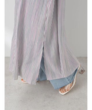 earth music&ecology マルチストライプワンピース Off White