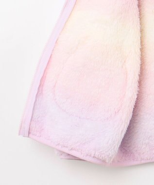 ANY KIDS ネコポケットボアブルゾン レインボー×ラベンダー