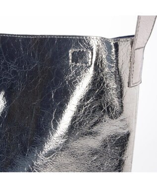 UNBILLION カシュカシュ cachecache / クラッシュメタリック2wayホーボーショルダー シルバー