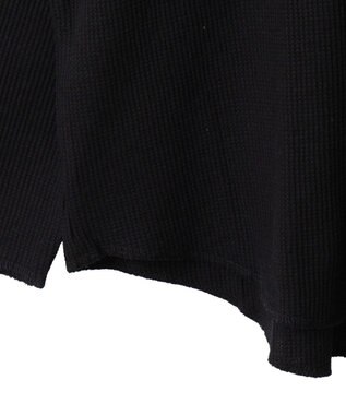 WEGO 【ユニセックス着用ITEM】ラグランヘンリーネックT ブラック