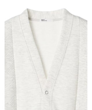 CRAFT STANDARD BOUTIQUE JQカット切り替えカーディガン2 Oatmeal