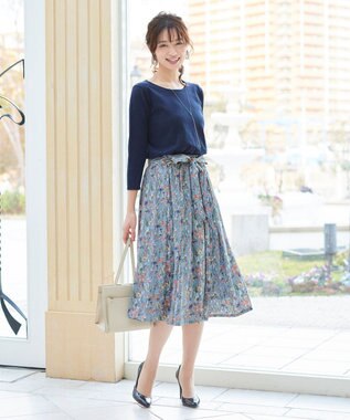 洗える 異素材を組み合わせた花柄ドッキングワンピース Tiaclasse ファッション通販 公式通販 オンワード クローゼット 洗える 異素材を組み合わせた花柄ドッキングワンピース Tiaclasse ファッション通販 公式通販 オンワード クローゼット