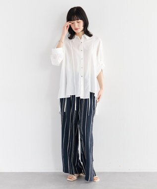 YECCA VECCA ストリングデザインシャツ White
