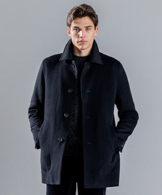 JOSEPH HOMME DOUBLE FACE CASHMERE BALMACHAN COAT ブラック系