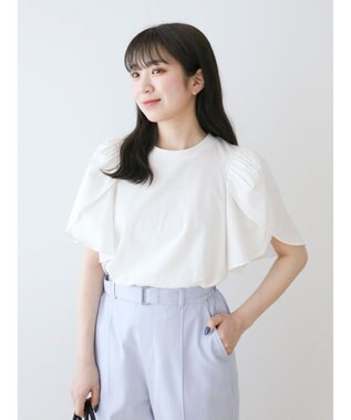 Green Parks ・ＳＵＧＡＲ　ＳＰＯＯＮ　チューリップスリーブＴＥＥ Off White