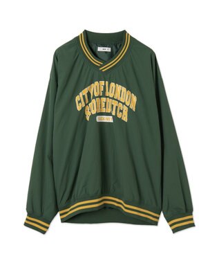 WEGO ナイロンカレッジプルオーバー ダークグリーン