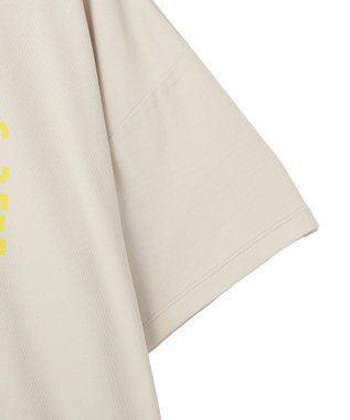 Green Parks 裾ラウンド機能ロゴTシャツ Light Beige