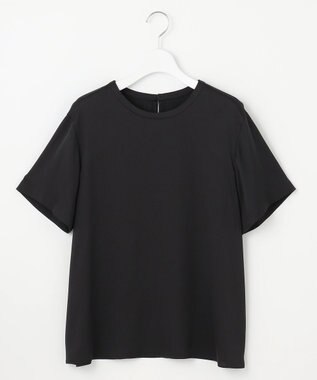 自由区 【洗える】サテンアムンゼン Tシャツ ブラック