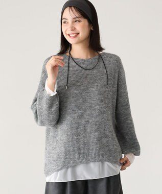 Green Parks シアーゆったりニットプルオーバー