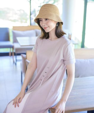 Tiaclasse ラフィアバケットハット ベージュ