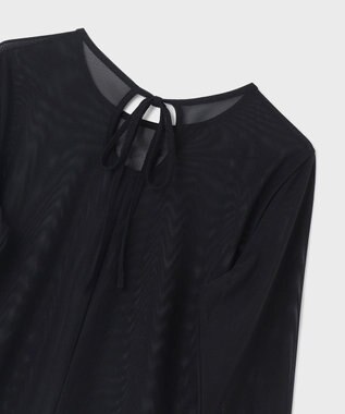 GRACE CONTINENTAL チュールシアートップ ブラック