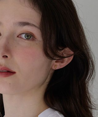 Phoebe 【金属アレルギー対応】メタルオーバルグレースピアス　ゴールド/サージカルステンレス ゴールド