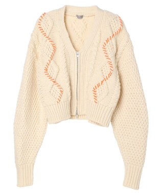 Green Parks ＫＢＦ　ハンドステッチケーブルＺＩＰアウター Ivory