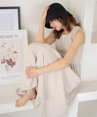 Tiaclasse ラフィアバケットハット ブラック