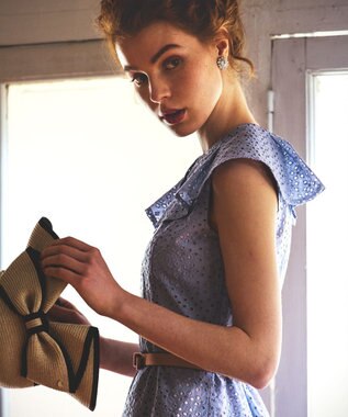 TOCCA 【UV97%以上カット・吸水速乾・抗菌防臭・洗える・サイズ調整可】BACK RIBBON HAT ハット ブラック系