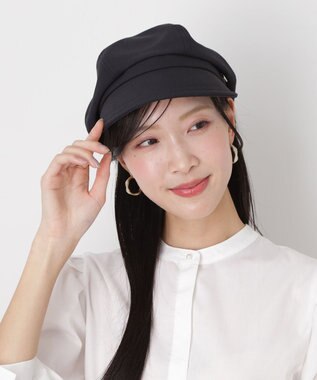 MOONBAT 【遮光100％/遮熱/UVカット】FURLA(フルラ)アーチロゴ キャスケット 帽子 無地 サイズ調整可能/手洗い可能/日本製