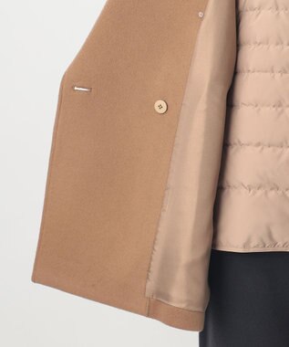 23区 L 【エステータ】ウールカシミヤ＆LIMONTAダウン コート キャメル系