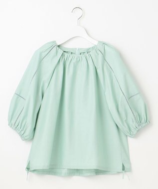 23区 【洗える】シャルマンエンブロイダリー ブラウス スモーキーグリーン系