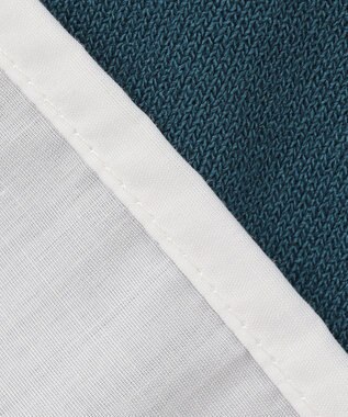 ANY SIS 【洗える】シャツテール ニットＴシャツ ダークグリーン