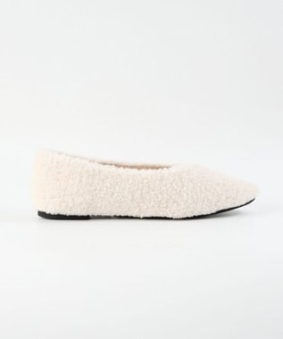 BONTRE 【MIONOTIS/ミオノティス】ファーフラットパンプス/40411 アイボリー