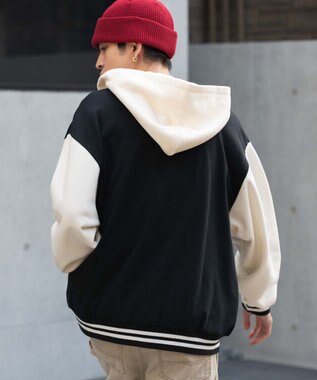 WEGO 【ユニセックス着用ITEM】スウェットフードスタジャン ブラック