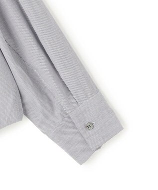 ICB L 【洗える】レイヤードシャーティング ブラックストライプ系