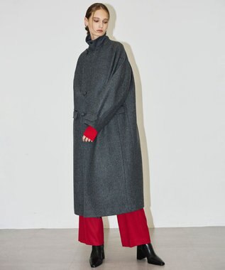 uncrave ライトメルトン ロングチェスターコート チャコール