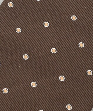 GOTAIRIKU 【日本製】西陣ネクタイ＿BROWN ダークブラウン系6