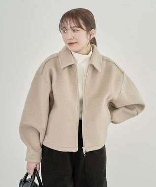 Green Parks ・ＥＬＥＮＣＡＲＥ　ＤＵＥ　ブークレＷ－ＺＩＰブルゾ Beige