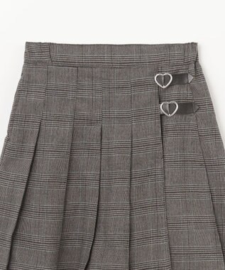 ANY KIDS チェック柄 プリーツ キュロット グレンチェック